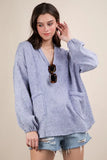 VERY J Plus Size Washed Cotton Gauze Oversized Top