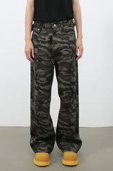 Men's Camouflage Jeans with Pockets