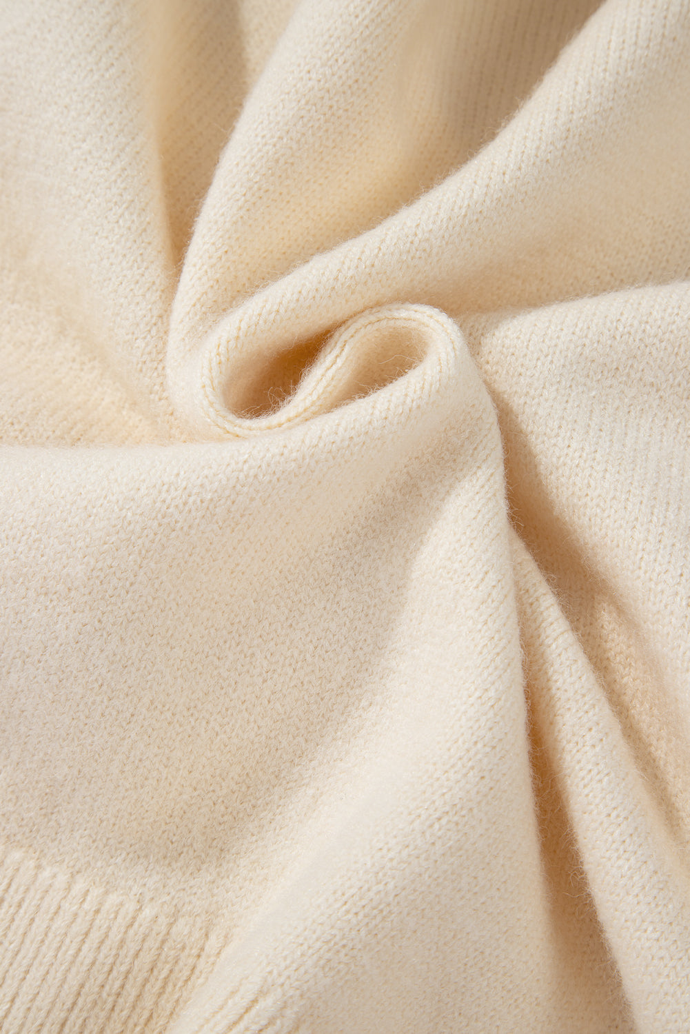 Bowknot Front V Neck Long Sleeve Cardigan - felvior