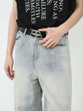 Men's Wide Leg Jeans with Pockets