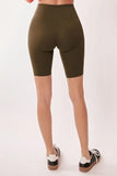 Davi & Dani High Waisted Biker Leggings
