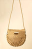 Fame Braided Semi Circle Tote Bag