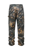 Men's Camouflage Leaf-Print Cargo Jeans