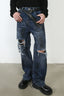 Men's Distressed Jeans with Pockets