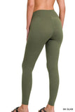 Zenana Microfiber Waistband Leggings