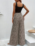 Leopard Wide Leg Pants