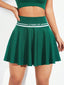 Ruched High Waist Mini Active Skirt