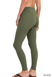 Zenana Microfiber Waistband Leggings