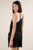 VERY J Plus Size Mineral Washed Sleeveless Knit Romper
