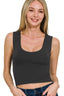 Zenana Double Layered Cropped Tank Top