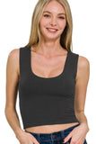 Zenana Double Layered Cropped Tank Top