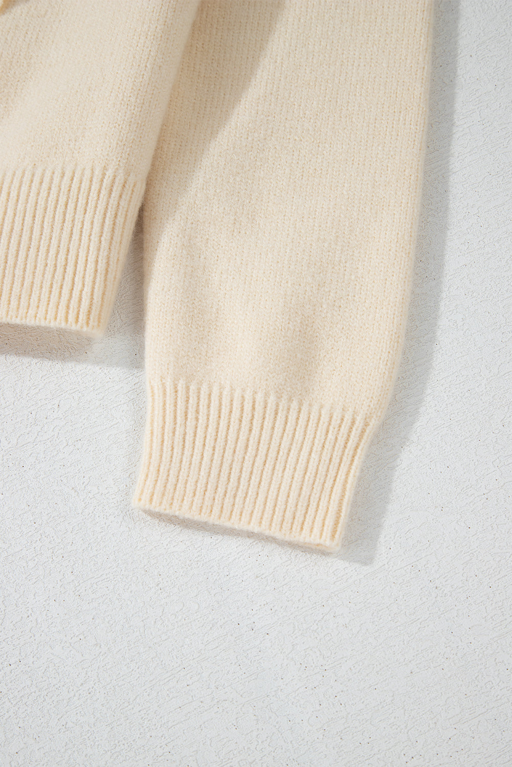 Bowknot Front V Neck Long Sleeve Cardigan - felvior