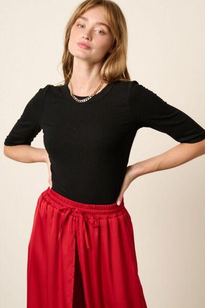 Mittoshop Round Neck Half Sleeve T-Shirt