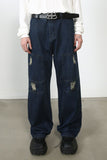Men's Distressed Jeans with Pockets