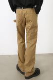 Men's Wide Straight Leg Jeans with Pockets