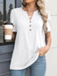 Notched Short Sleeve T-Shirt