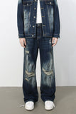 Men's Distressed Jeans with Pockets