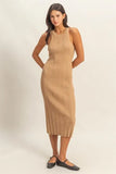 HYFVE Round Neck Bodycon Ribbed Knit Dress