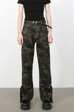 Men's Camouflage Jeans with Cargo Pockets