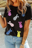 Sequin Bunny Doll Short Sleeve T-Shirt