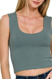 Zenana Double Layered Cropped Tank Top