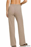 Zenana Ribbed Drawstring Lounge Pants
