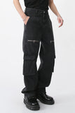 Men's Loose Fit Jeans with Cargo Pockets