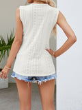 Eyelet V-Neck Tank