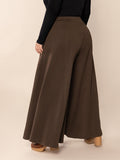 Plus Size Wide Leg Pants with Pockets