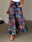 Printed Maxi Skirt with Pockets