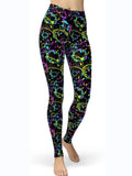 Abstract Print High Waist Active Leggings