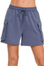 Zenana Scuba Thigh Pocket Shorts