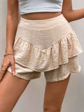 Perfee Layered High Waist Shorts