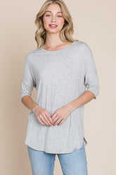 BOMBOM Round Neck Half Sleeve T-Shirt