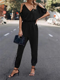 Surplice Tied Spaghetti Strap Jumpsuit