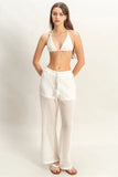HYFVE Crochet Bra and Drawstring Pants Set