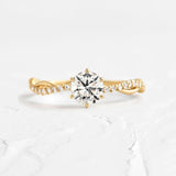 925 Sterling Silver Inlaid Zircon Ring