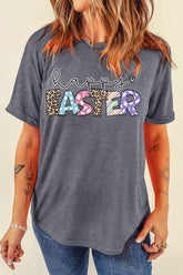 HAPPY EASTER Graphic Short Sleeve T-Shirt