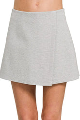 Zenana Wrap Front Skort