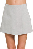 Zenana Wrap Front Skort