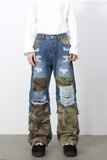 Men's Distressed Camouflage Jeans