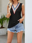 Eyelet V-Neck Tank