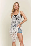 ADORA Crochet Cover-Up Tunic Top