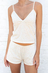 Printed V-Neck Cami and Shorts Set