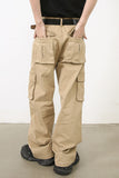 Men's Baggy Jeans with Cargo Pockets