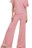 Zenana Sweater Mock Neck Top & Long Pants Set