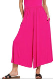 Zenana Double Layered Short Sleeve Jumpsuits