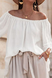 Lace Detail Off-Shoulder Blouse