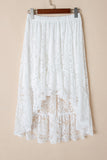 Lace High-Low Skirt