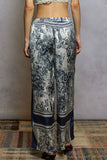 POL Floral Printed Woven Wide Leg Drawstring Pants